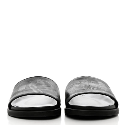 Hermes Calfskin Mens Biarritz Sandals 41.5 Black 2 of 10