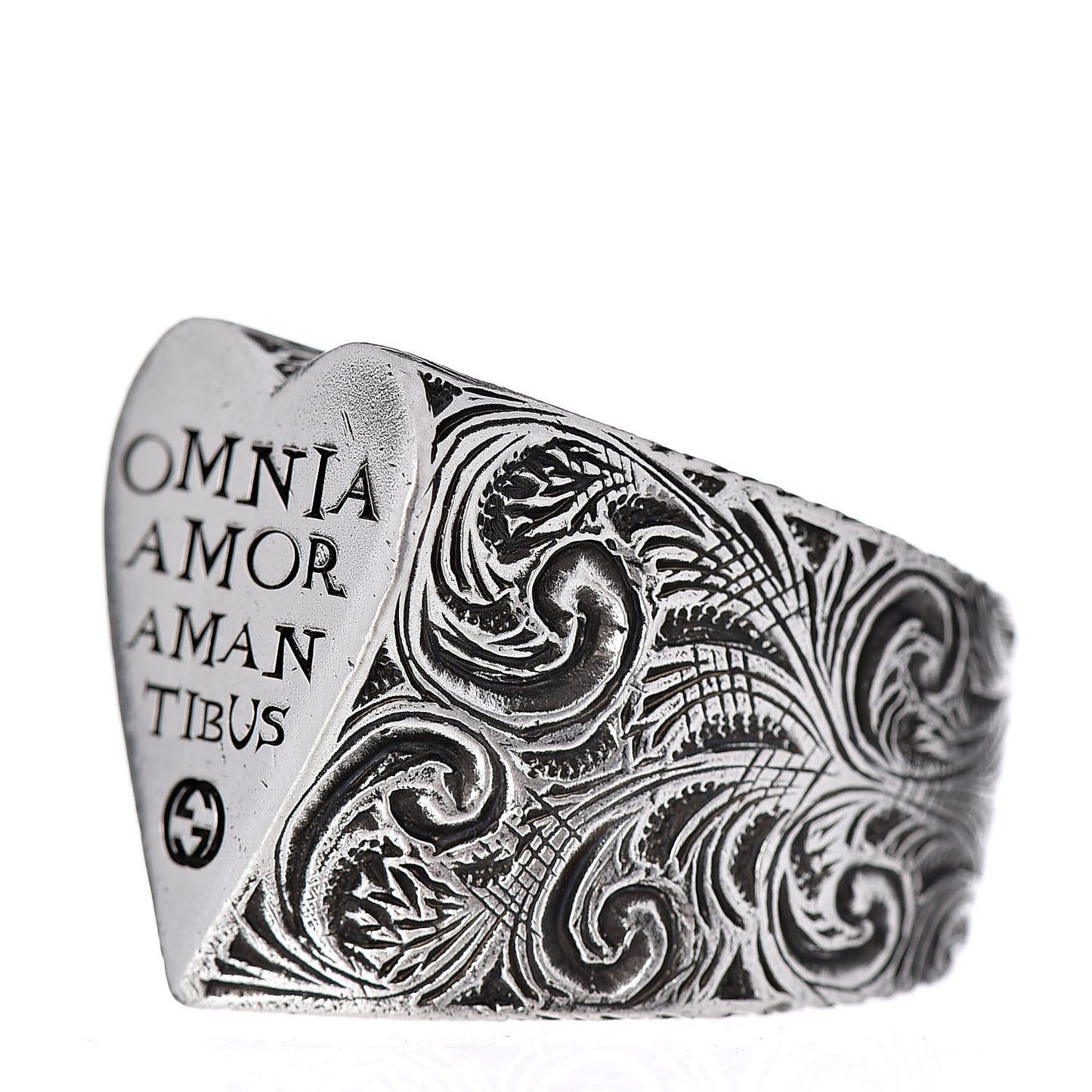 Sterling Silver Engraved Heart Ring 60 9.25