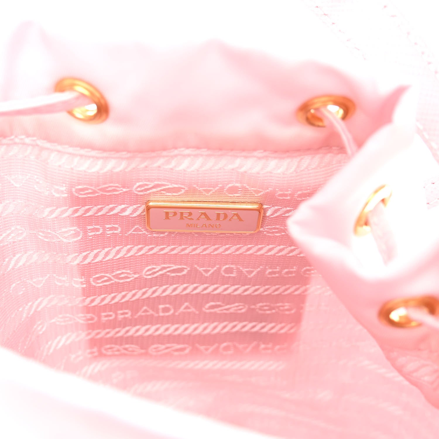 Prada Re-Nylon Saffiano Duet Bucket Crossbody Bag Alabastro 5 of 10