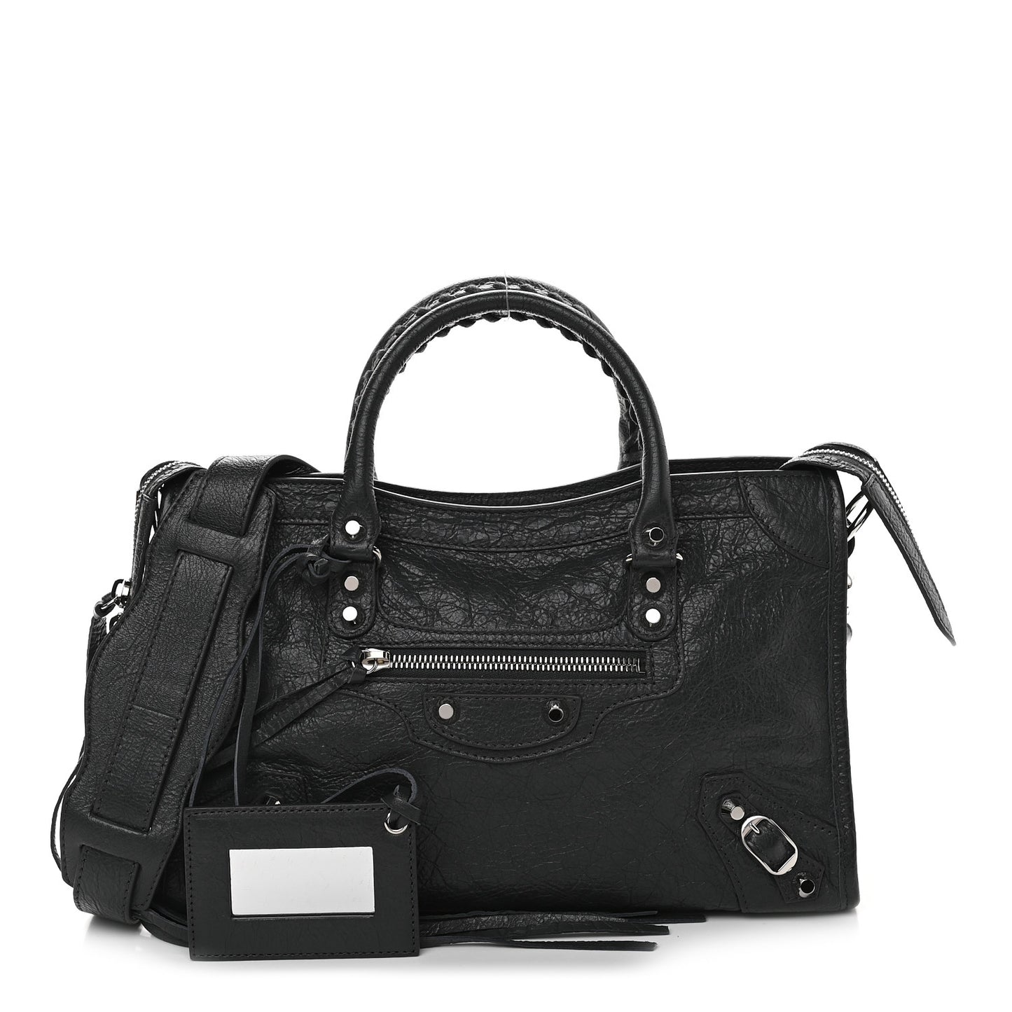 Agneau Classic Silver Hardware S City Gris Fossile