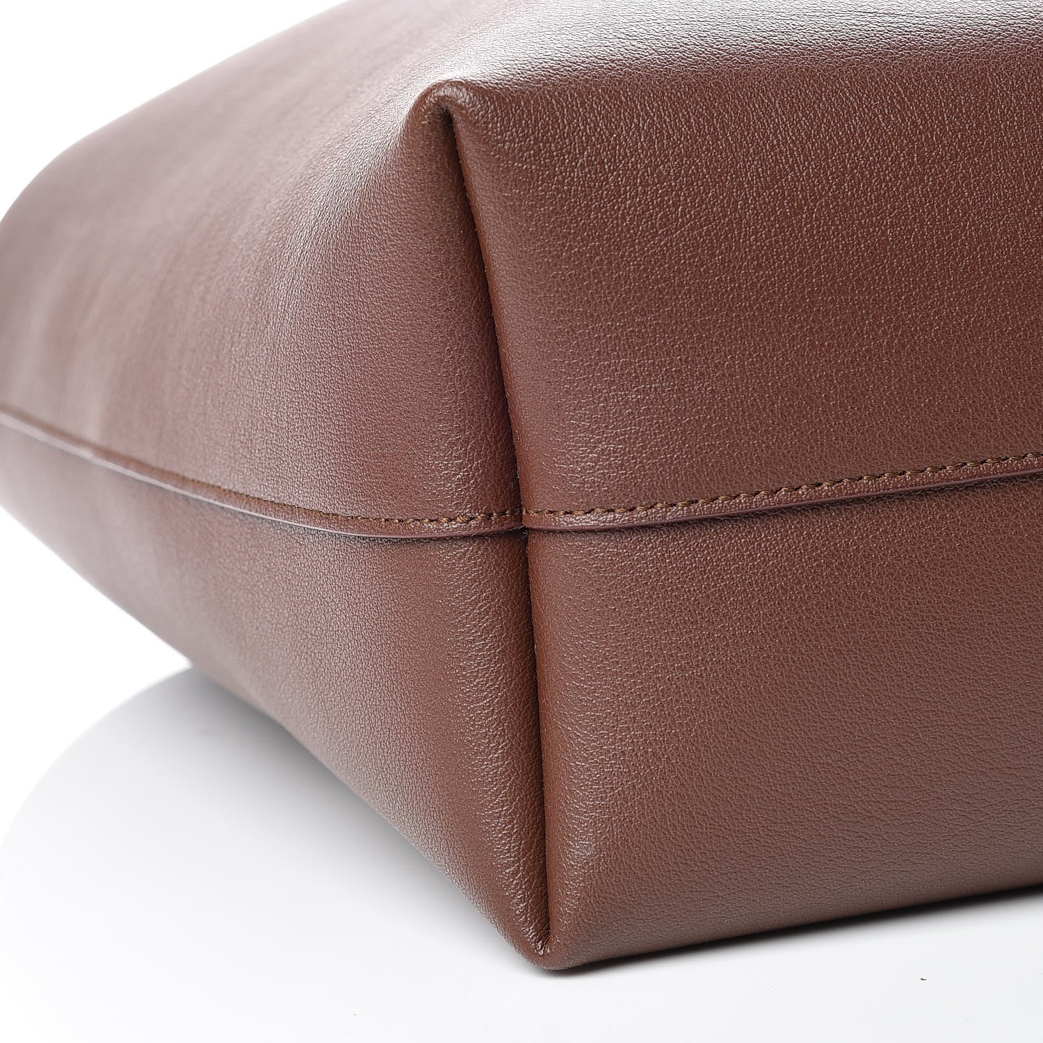 Saint Laurent Calfskin Large Shopping Tote Old Brandy 11 of 12