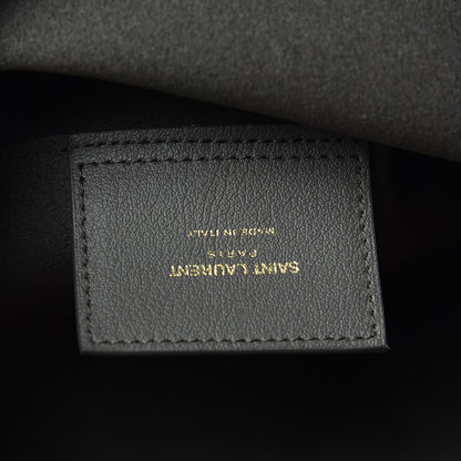 Saint Laurent Calfskin Medium Shopping Tote Fog 7 of 9