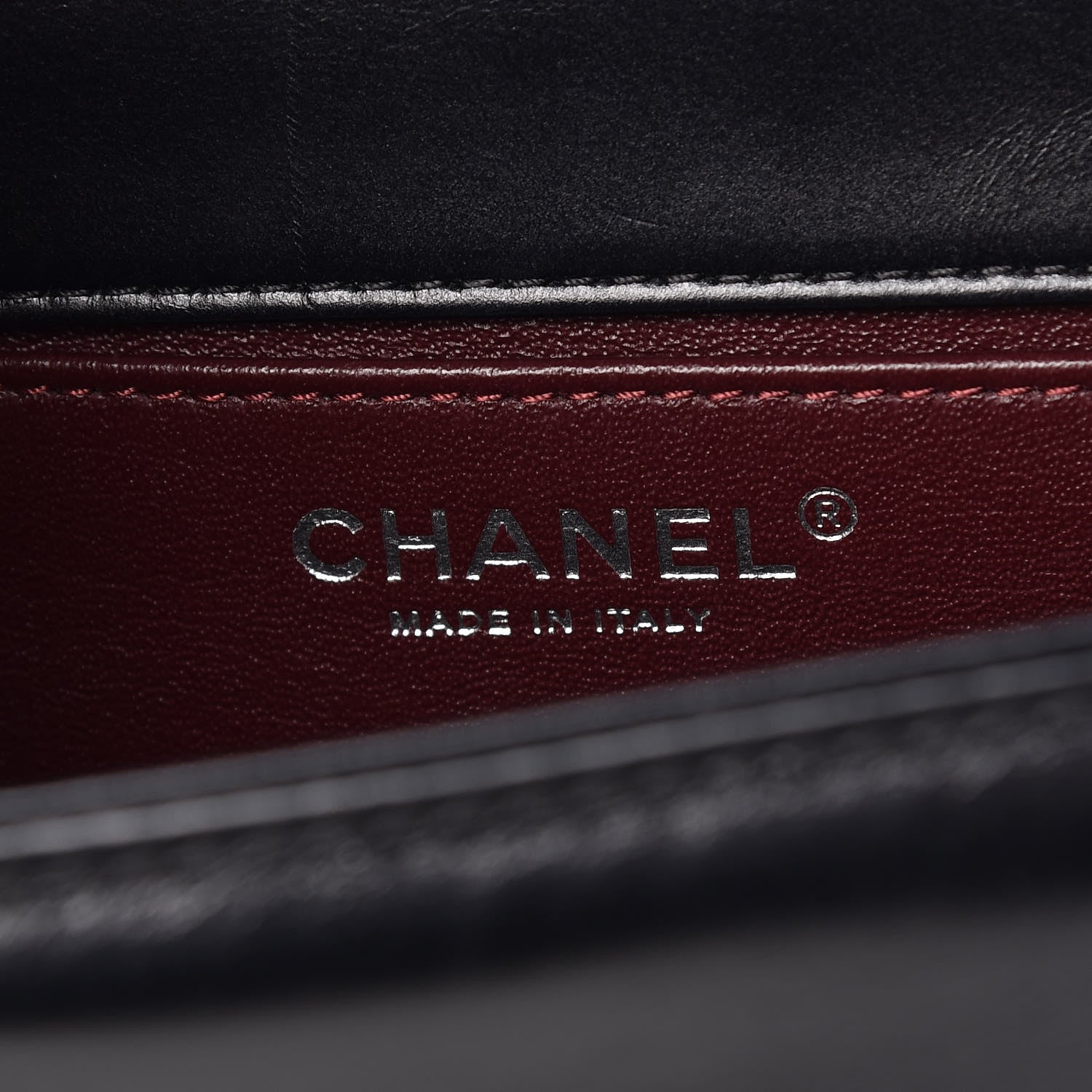 Chanel Calfskin Embossed Medium Paris Salzburg Boy Flap Black 6 of 16