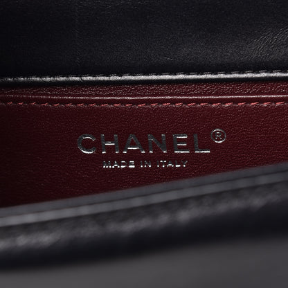 Chanel Calfskin Embossed Medium Paris Salzburg Boy Flap Black 6 of 16