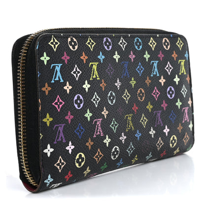Louis Vuitton Monogram Multicolor Zippy Wallet Black Grenade 3 of 13