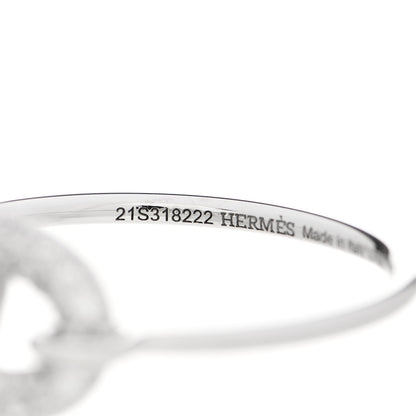 Hermes 18K White Gold Diamond Farandole Ring 56 7.5 5 of 7