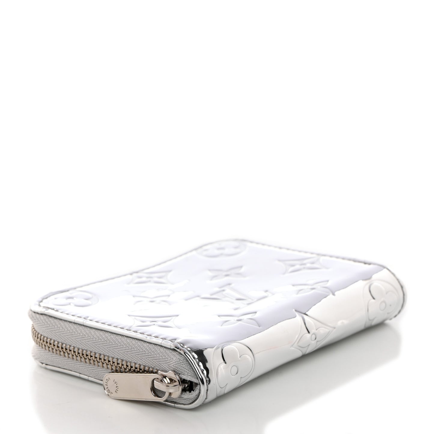 Monogram Mirror Zippy Coin Purse Silver