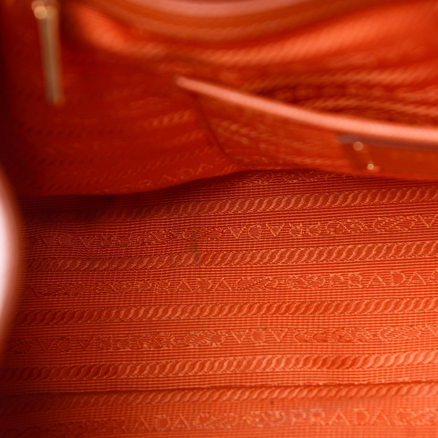 Saffiano Lux Top Handle Tote Papaya
