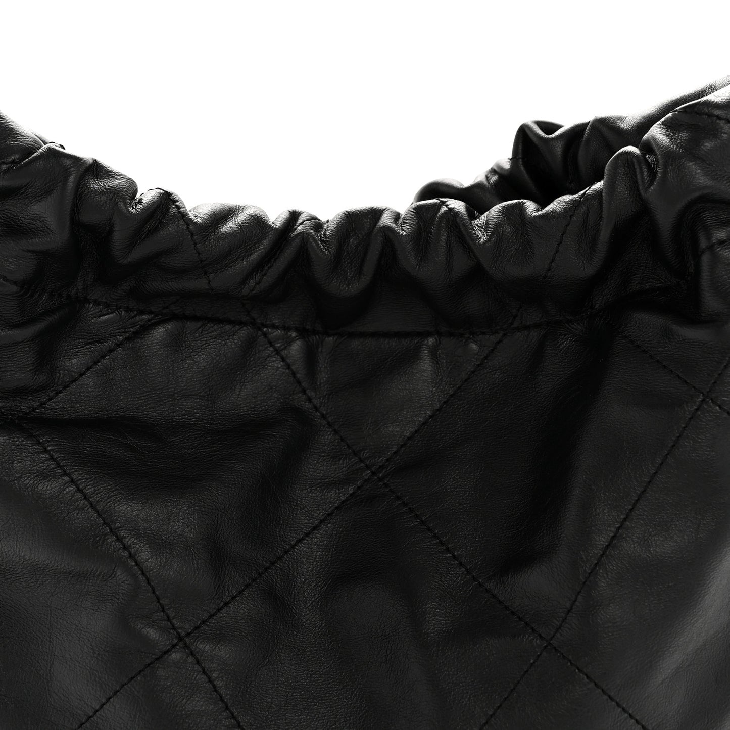 Shiny Calfskin Quilted Small Chanel 22 Black