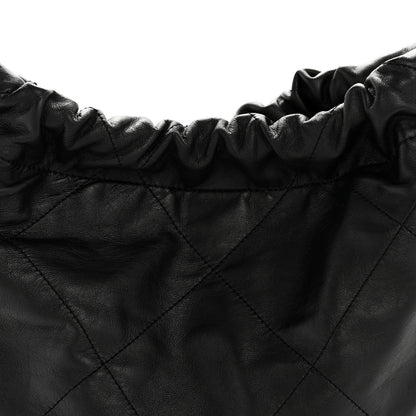 Chanel Shiny Calfskin Quilted Small Chanel 22 Black 9 of 13