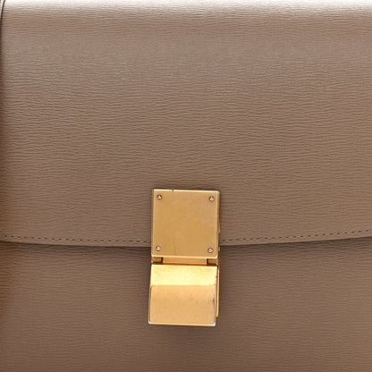 Celine Liege Calfskin Medium Classic Box Flap Bag Taupe 8 of 12