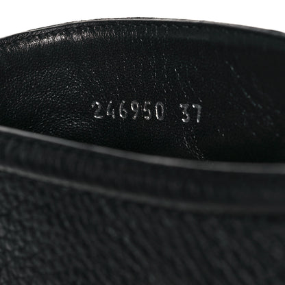 Gucci Guccissima Cellarius Soft Calfskin D Ring Boots 37 Black 7 of 9