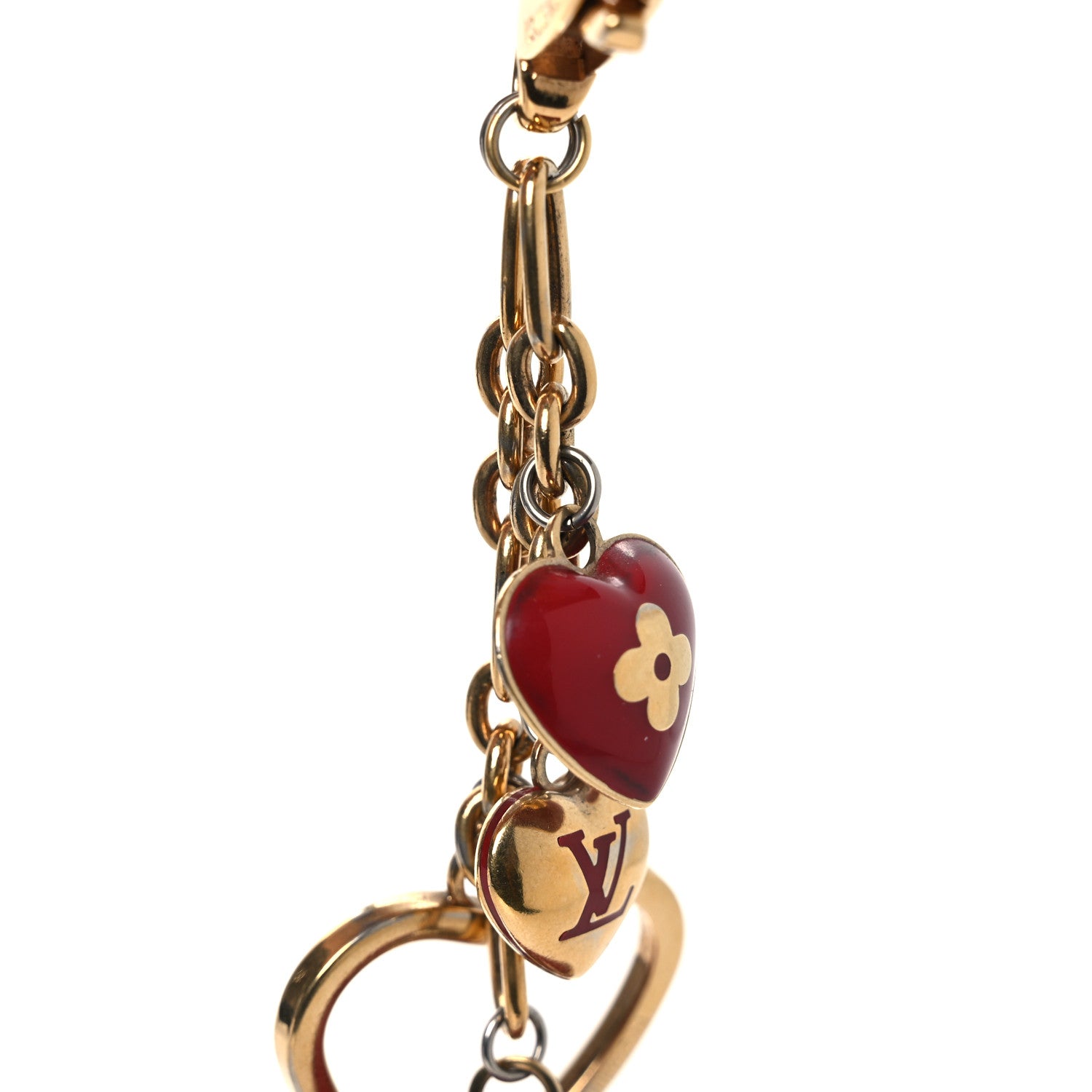 Louis Vuitton Coeurs Heart Bag Charm Key Holder Red 6 of 6