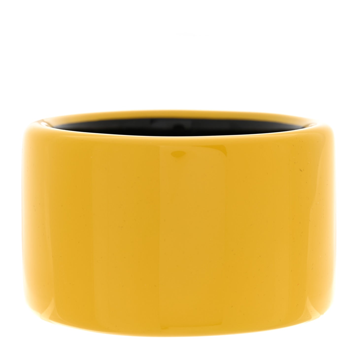Lacquered Wood Assam Bracelet S Jaune Soleil