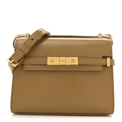 Saint Laurent Smooth Calfskin Mini Manhattan Shoulder Bag Tabac Brown 1 of 11