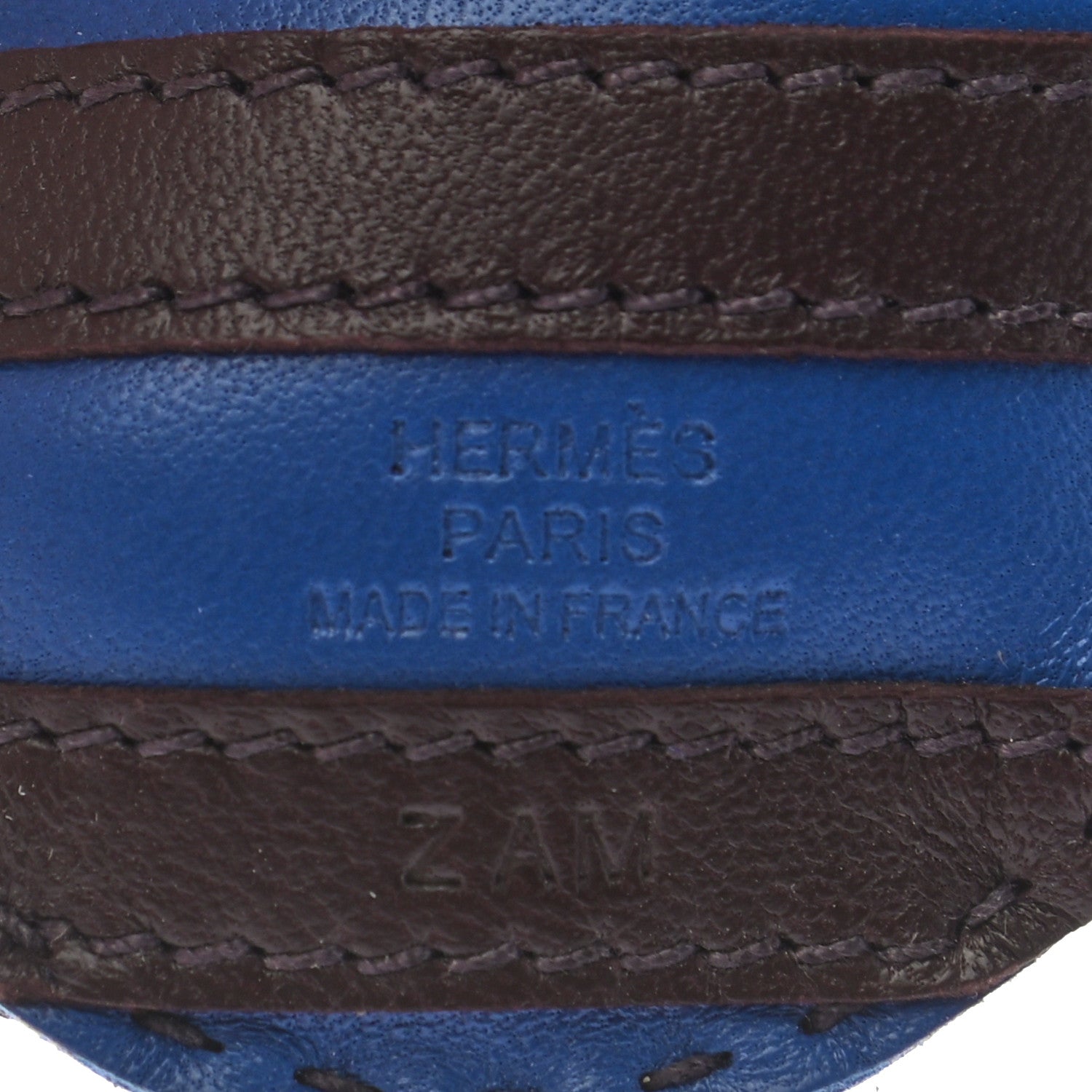 Hermes Milo Lambskin Geegee Savannah Bag Charm Bleu France Rouge Sellier Orange Poppy 3 of 3