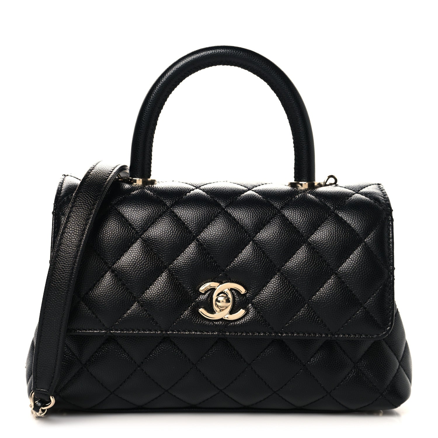 Chanel Caviar Quilted Mini Coco Handle Flap Black 1 of 10