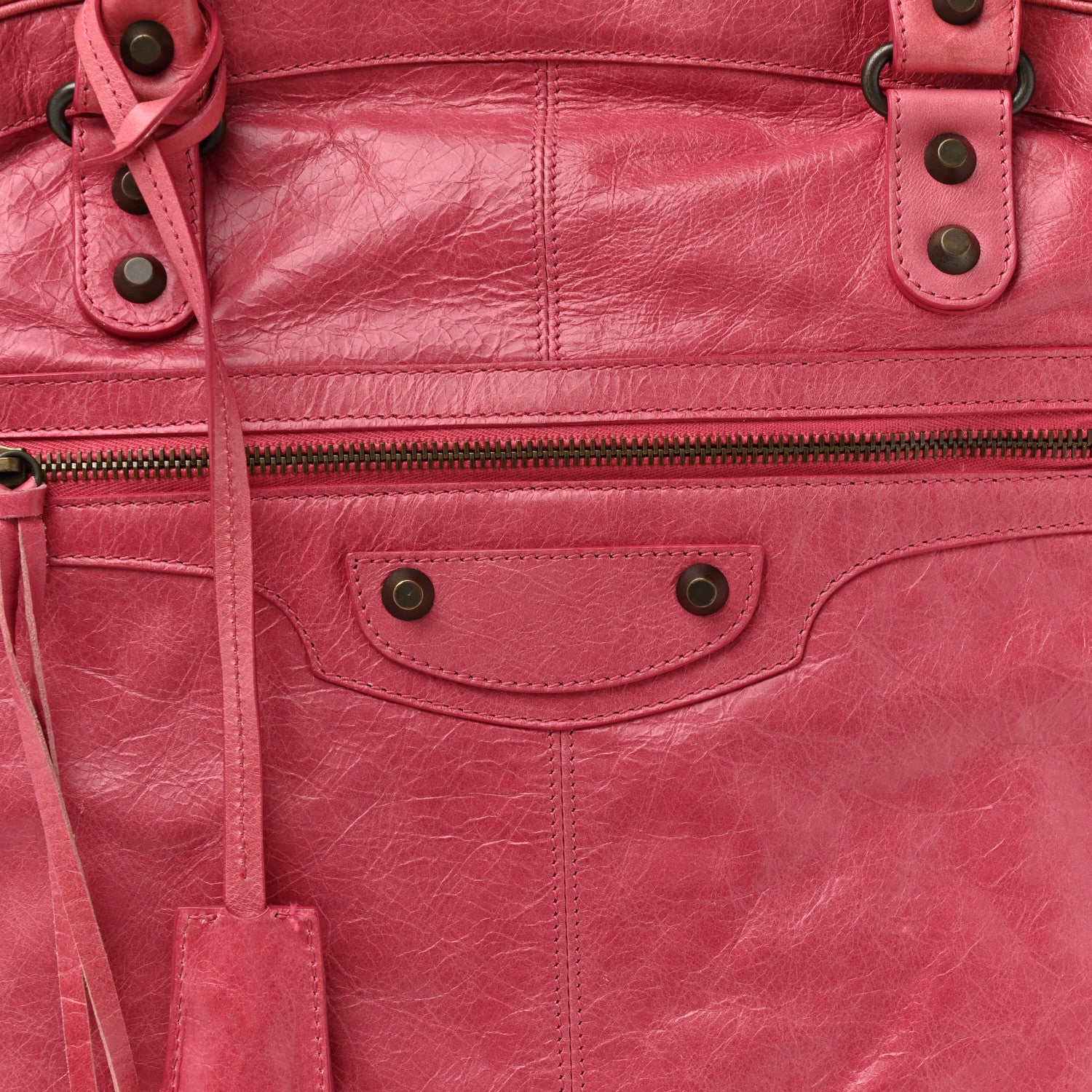 Balenciaga Agneau Classic Hardware Briefcase Tote Pivoine 8 of 17