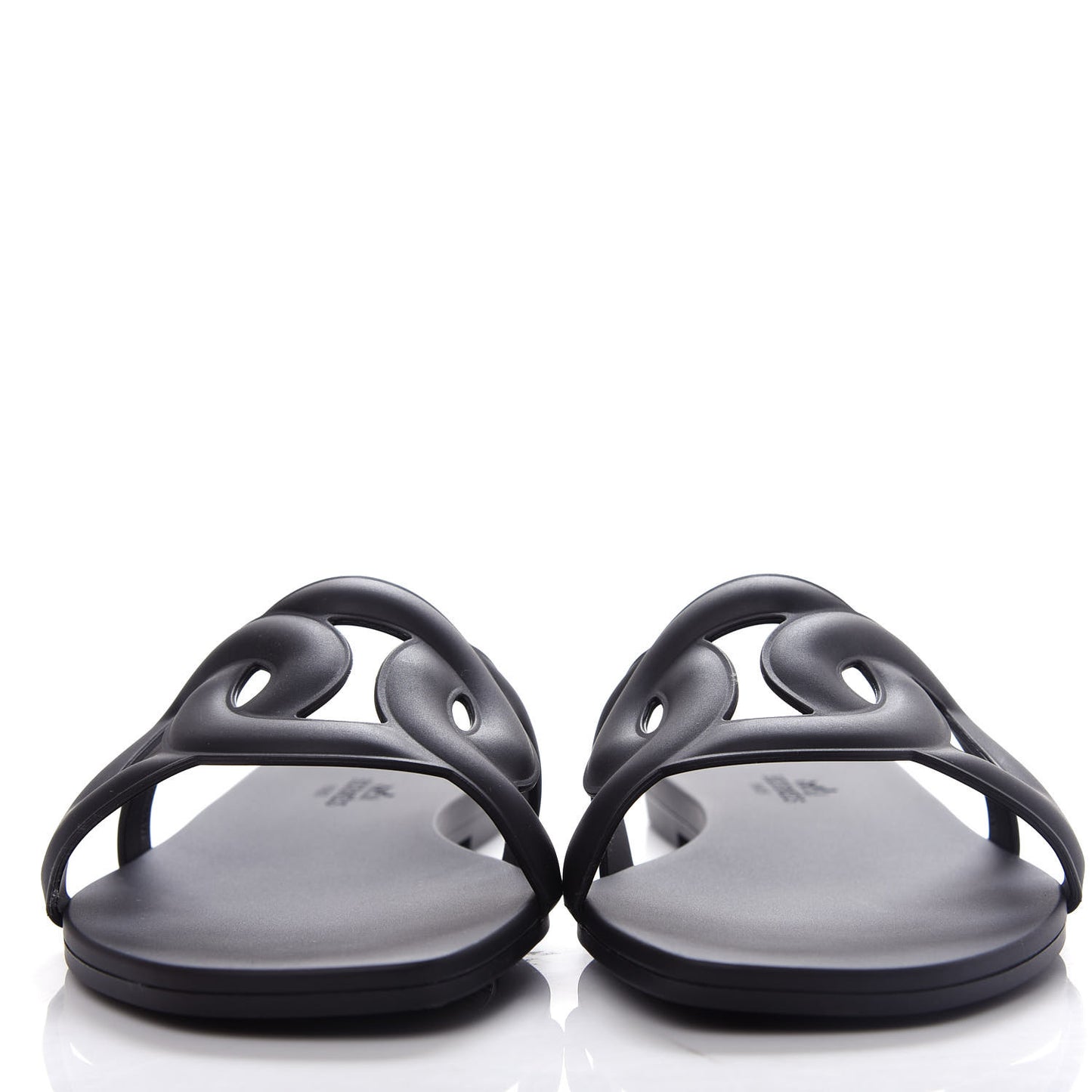 Rubber Aloha Sandals 37 Black