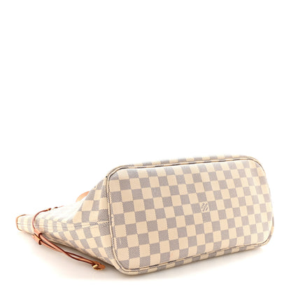 Louis Vuitton Damier Azur Neo Neverfull MM Rose Ballerine 4 of 9