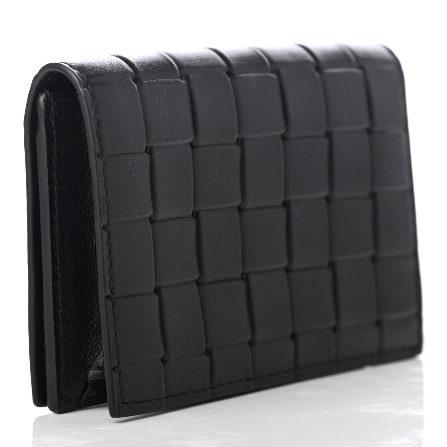 Nappa Intrecciato Card Holder Black