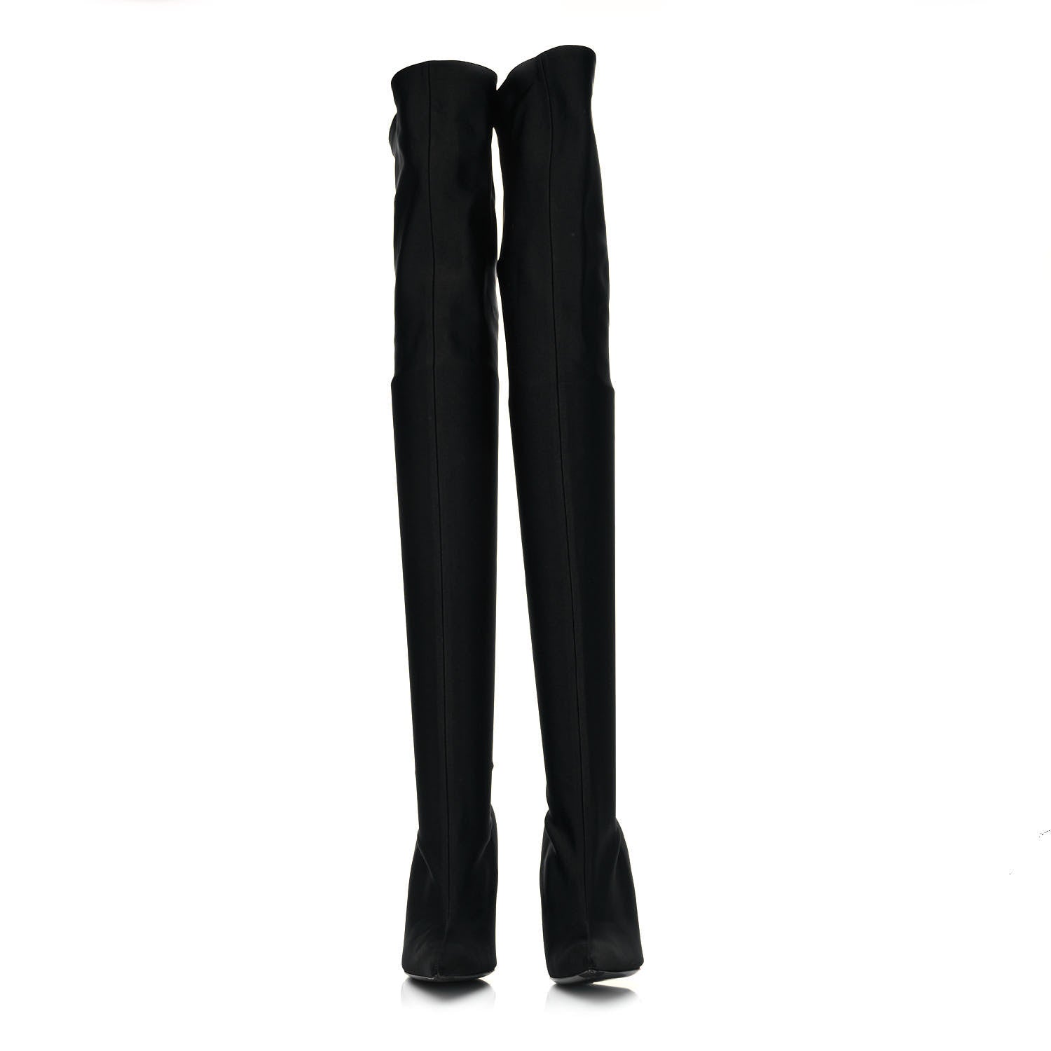 Balenciaga Spandex Pointed Toe Knife Thigh High Boots 36 Black 2 of 6