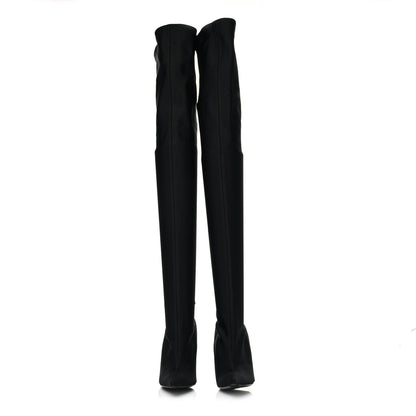 Balenciaga Spandex Pointed Toe Knife Thigh High Boots 36 Black 2 of 6
