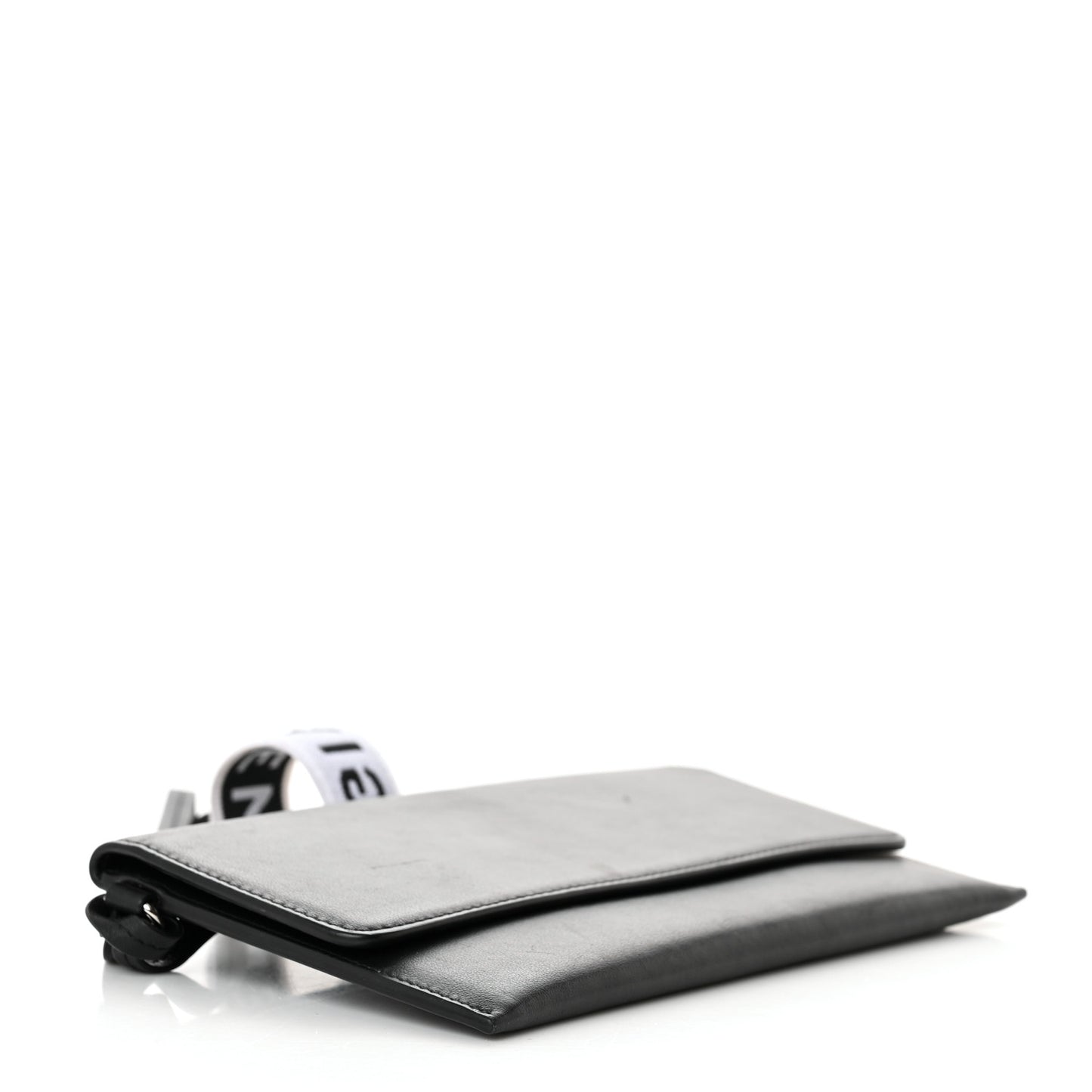 Calfskin 4G Flap Pouch Black