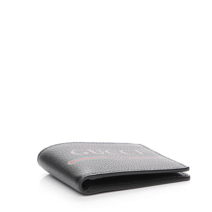 Gucci Cripto Calfskin Logo Bi-Fold Wallet Black Grege 4 of 8