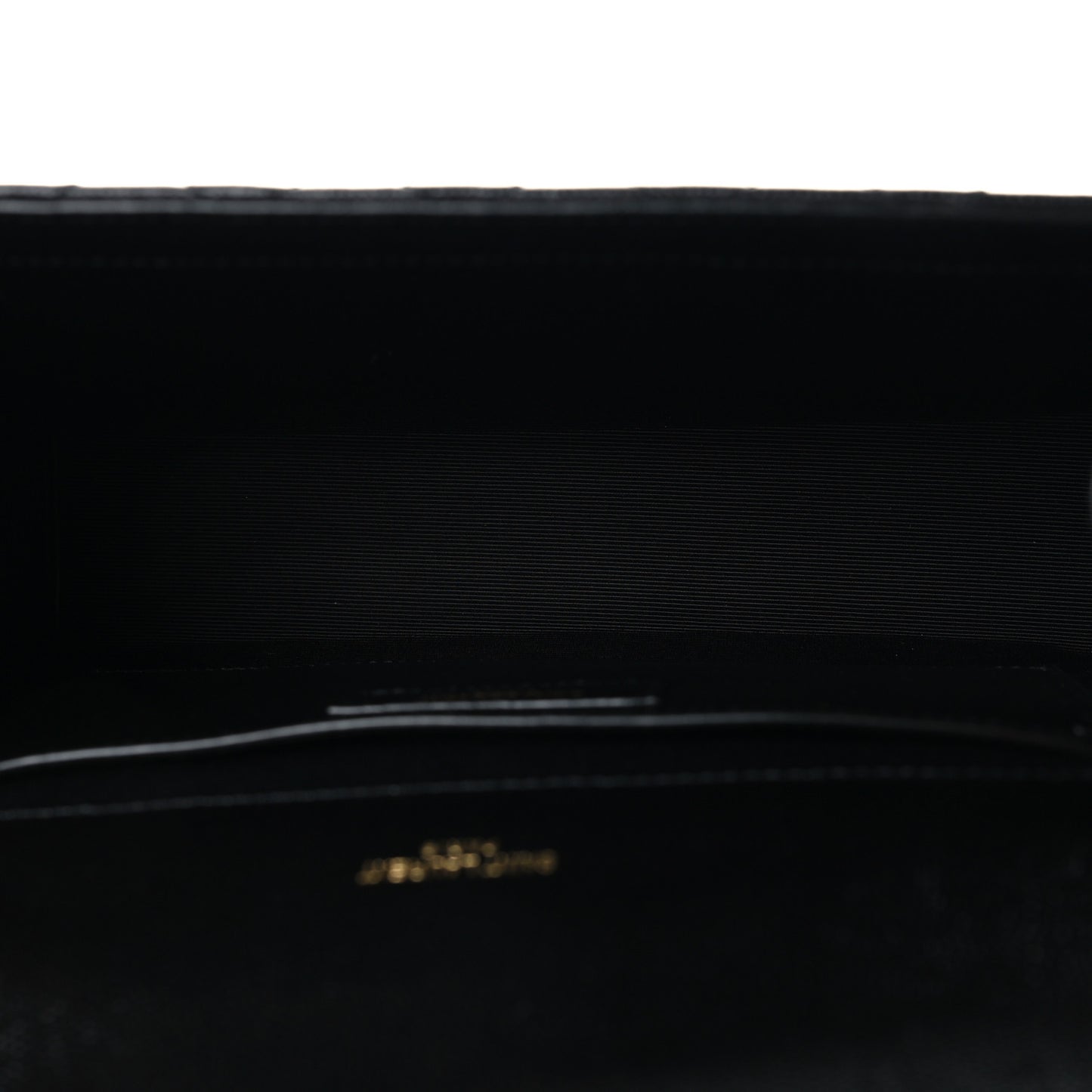 Grain De Poudre Textured Mixed Matelasse Triquilt Medium Monogram Satchel Black