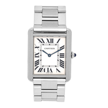 Cartier Stainless Steel 27mm Tank Solo Quartz Watch 1 of 5