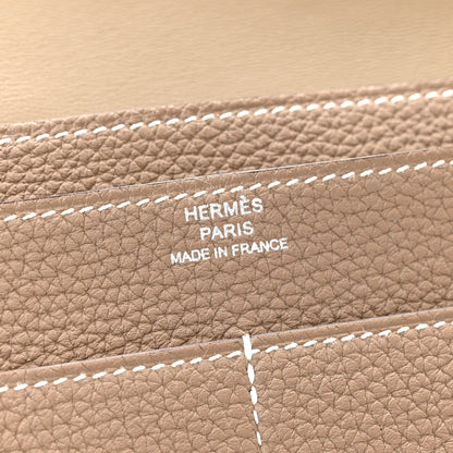 Hermes Togo Dogon Duo Wallet Etoupe 6 of 8