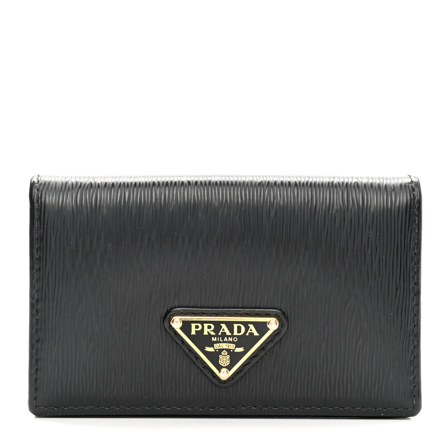 Vitello Move Triangle Logo Card Holder Black