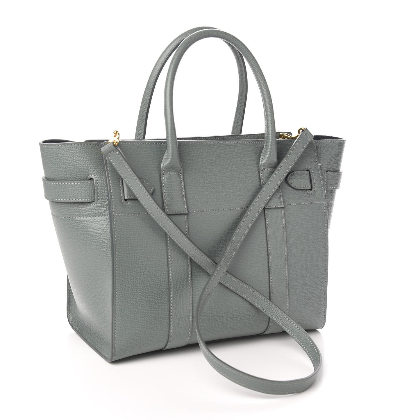 Small Classic Grain Small Bayswater Zip Tote Light Green