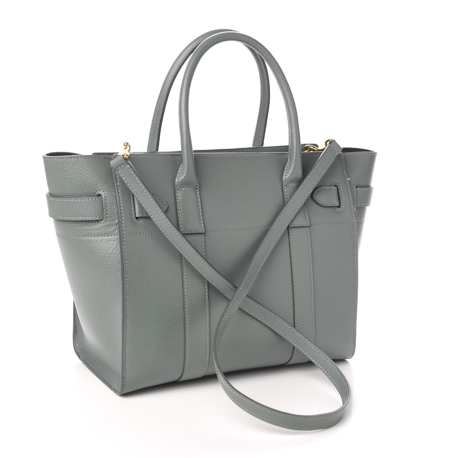 Mulberry Small Classic Grain Small Bayswater Zip Tote Light Green 2 of 8