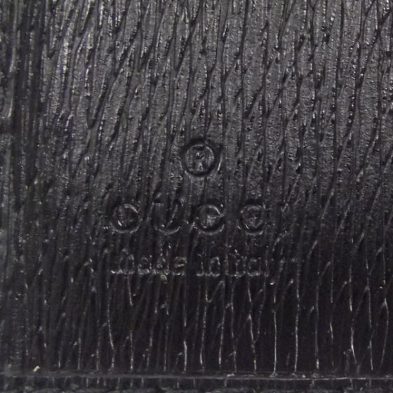 Leather French Wallet Black