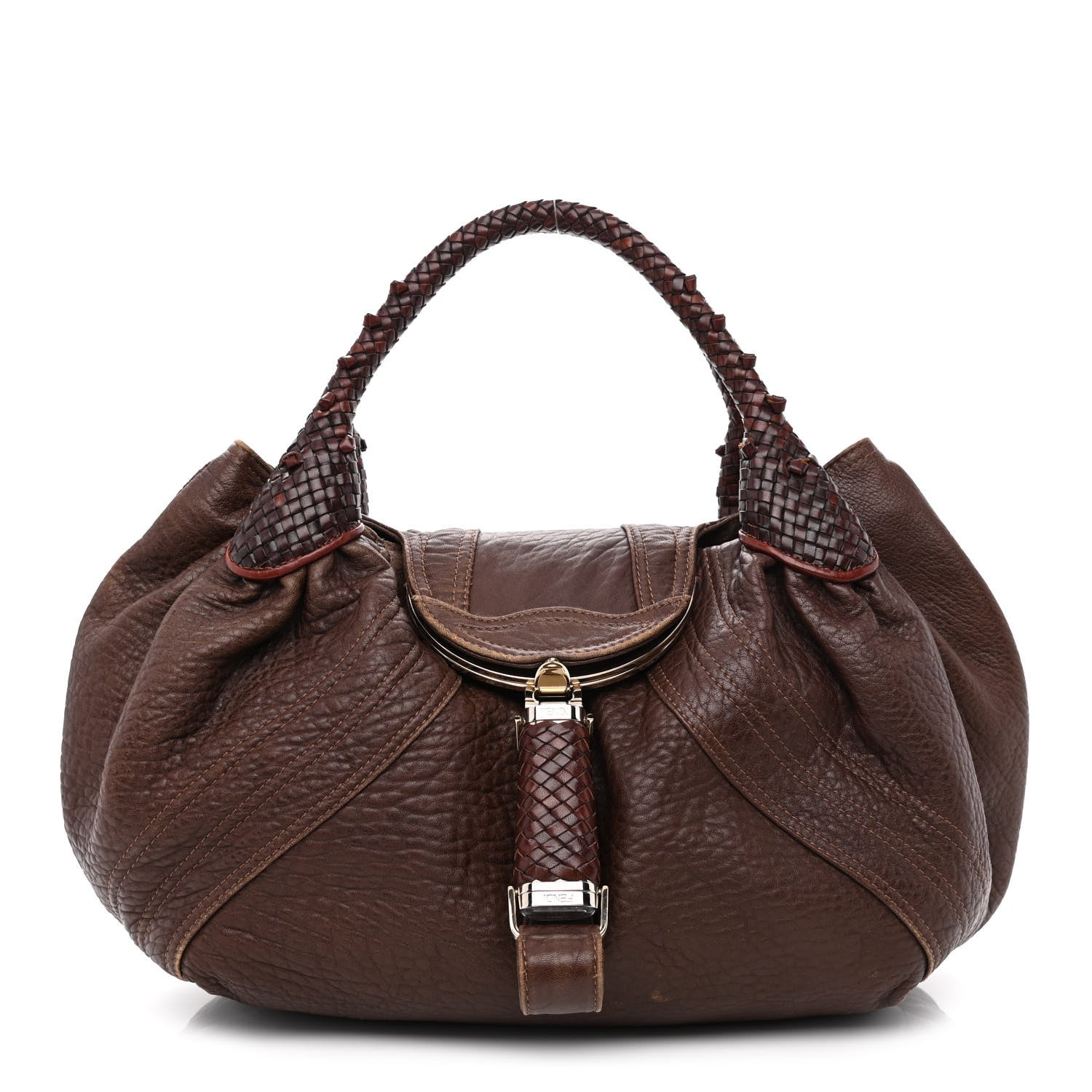 Fendi Nappa Nuvolata Spy Cognac 1 of 12