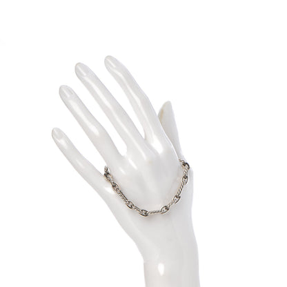 David Yurman Sterling Silver Blue Sapphire 9.5mm Cushion Link Bracelet 2 of 5