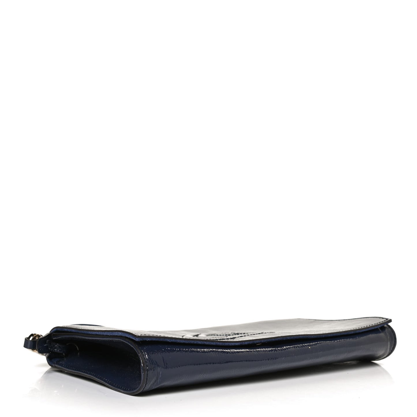 Soft Patent Medium Soho Clutch Uniform Blue