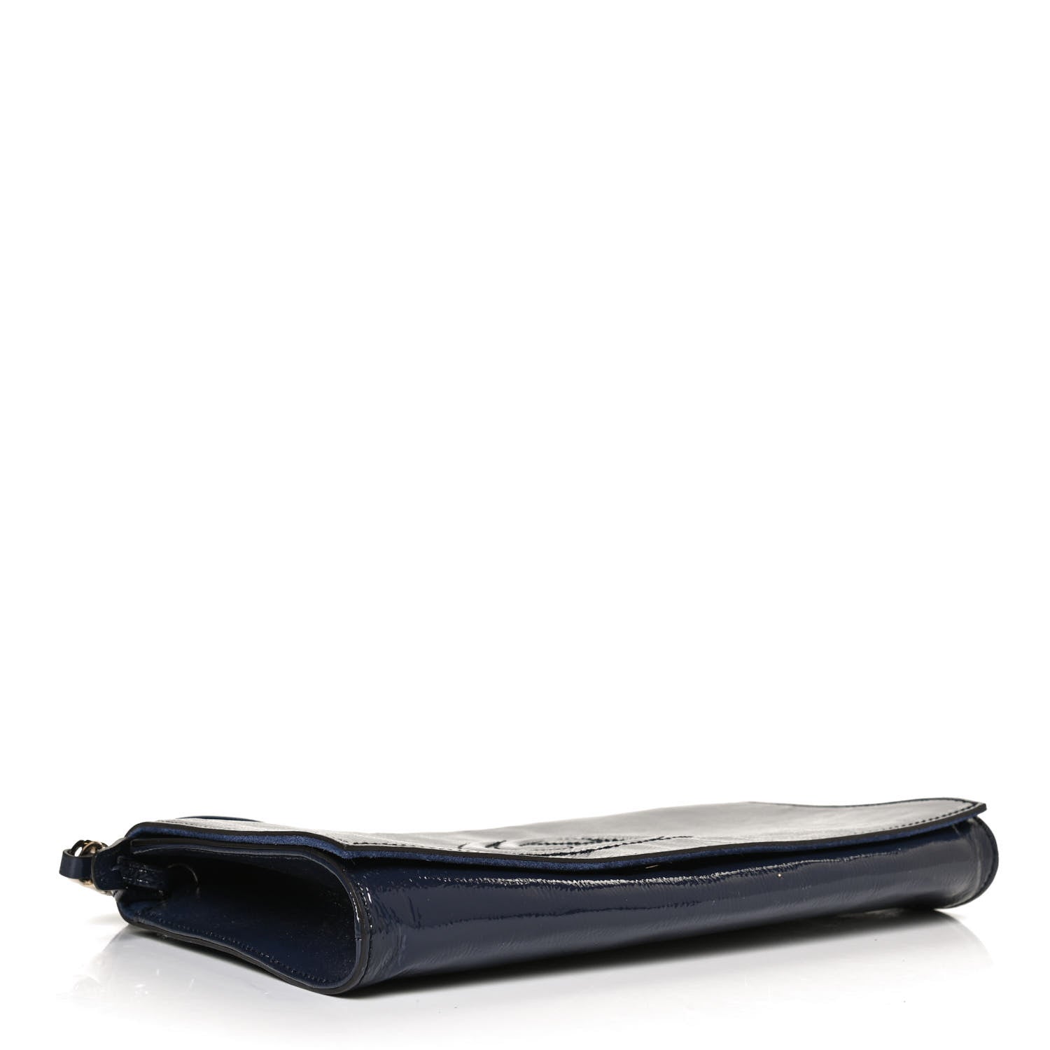 Gucci Soft Patent Medium Soho Clutch Uniform Blue 4 of 13