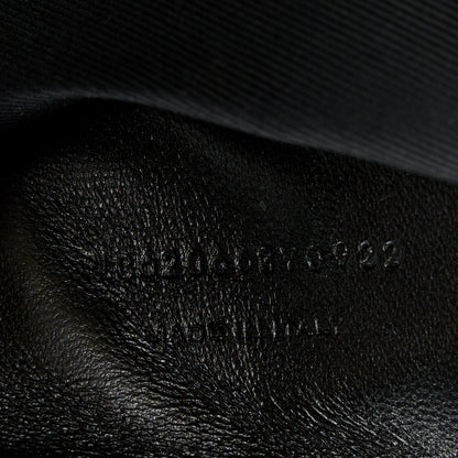 Saint Laurent Grain De Poudre Medium West Hollywood Monogram Fold-Over Black 7 of 11