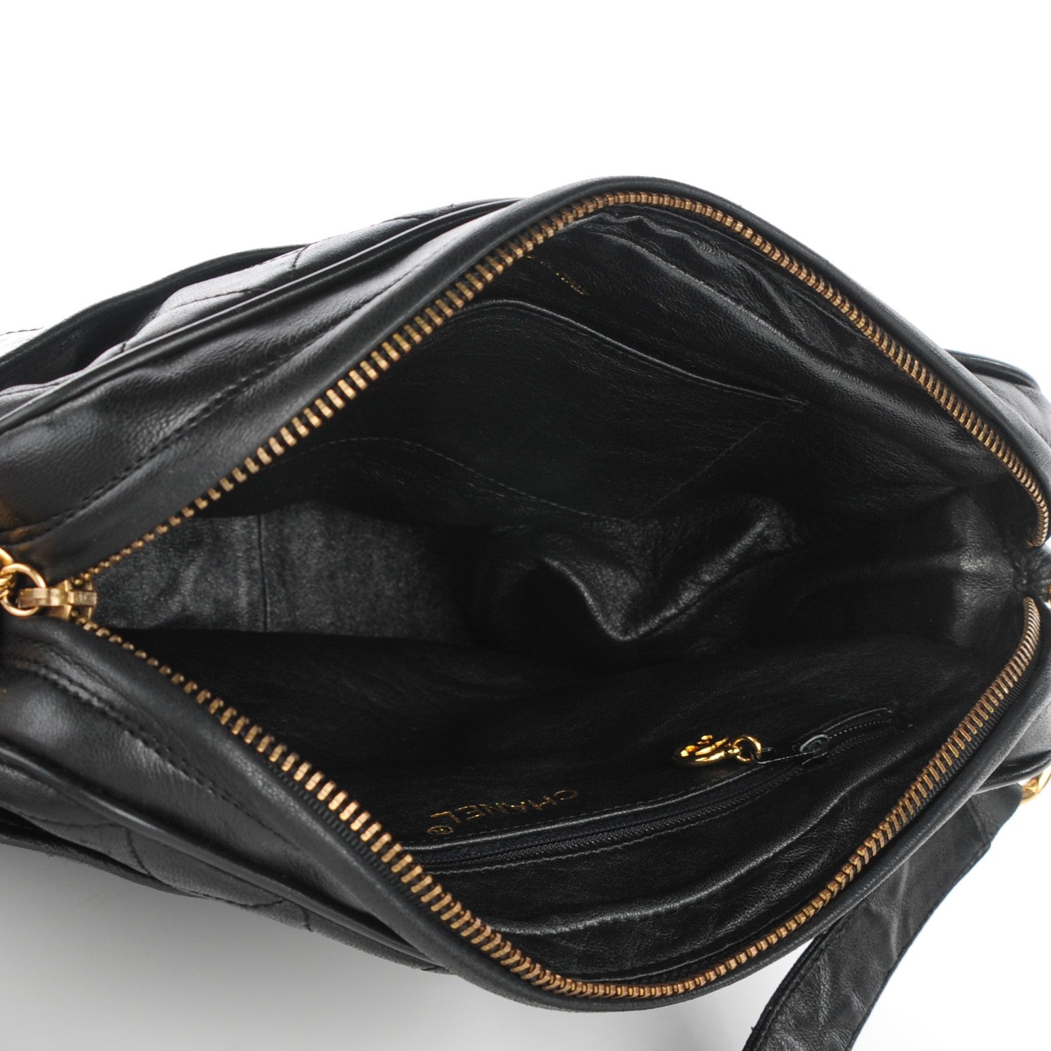 Chanel Lambskin Quilted Camera Case Black 5 of 8