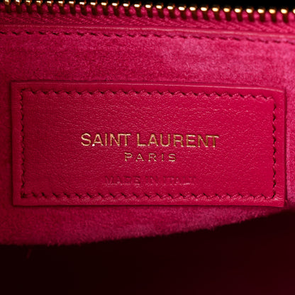 Saint Laurent Calfskin Small Sac De Jour Lipstick Fuchsia 7 of 14