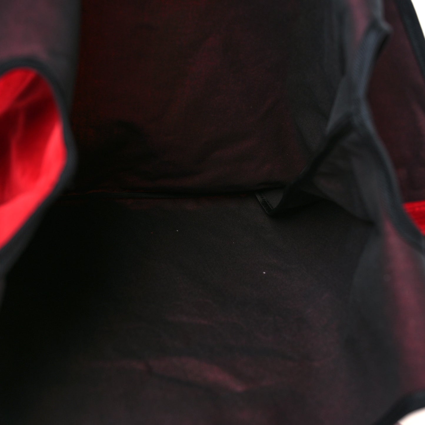 Velvet Logo Market Shopping Bag Red