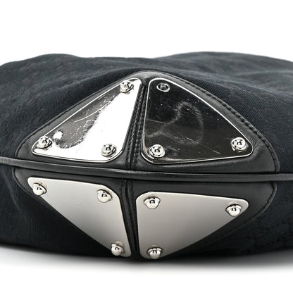 Gucci Monogram Medium Indy Top Handle Hobo Black 9 of 13