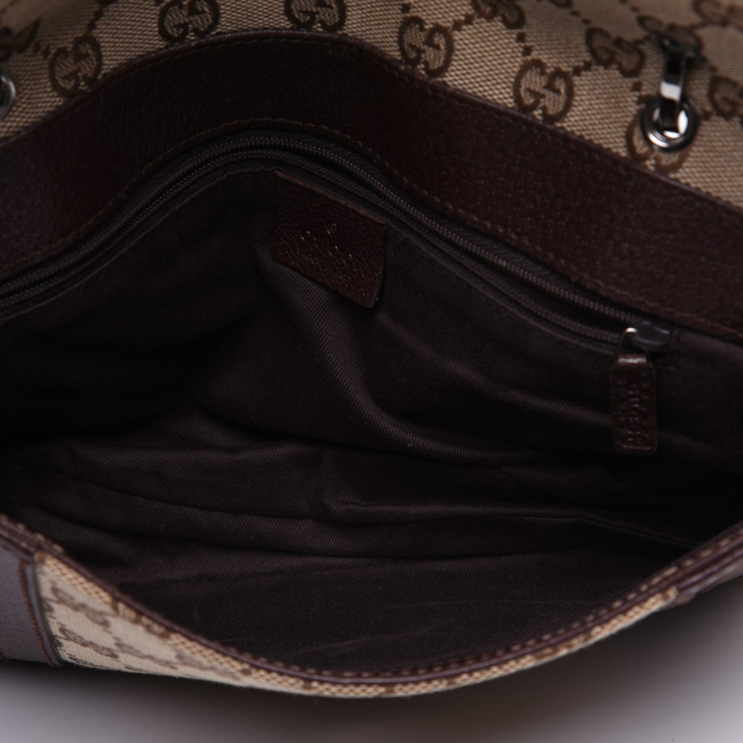 Monogram Satchel Dark Brown