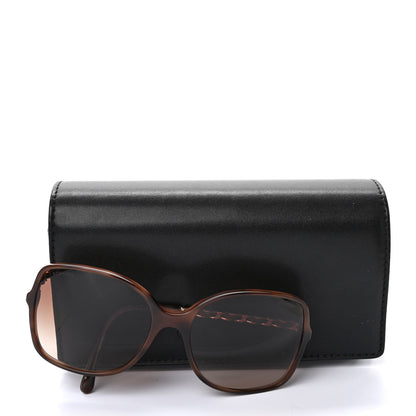 Chanel Acetate Metal Lambskin Chain Square Sunglasses 5210-Q Brown 8 of 8