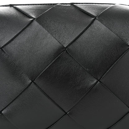 Bottega Veneta Lambskin Maxi Intrecciato Small Cassette Camera Bag Black 7 of 9