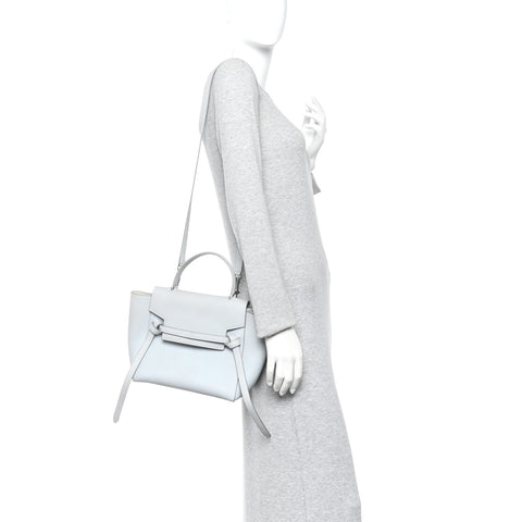 Grained Calfskin Micro Belt Bag Cloud