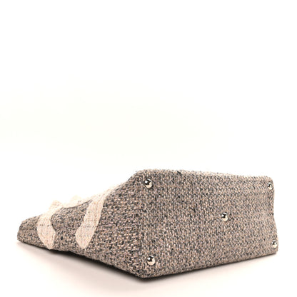 Chanel Tweed Quilted Cambon Tote Grey 3 of 9